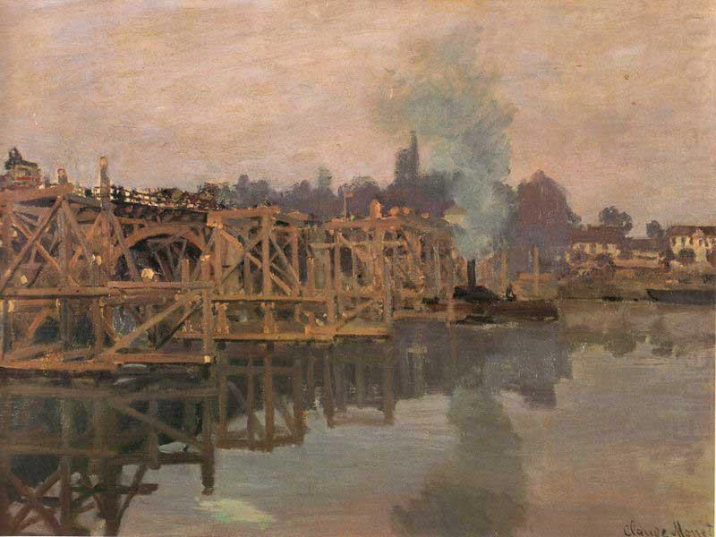 Claude Monet Argenteuil, the Bridge under Repair china oil painting image